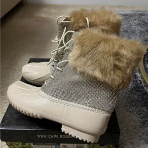 Rain boots blinged out